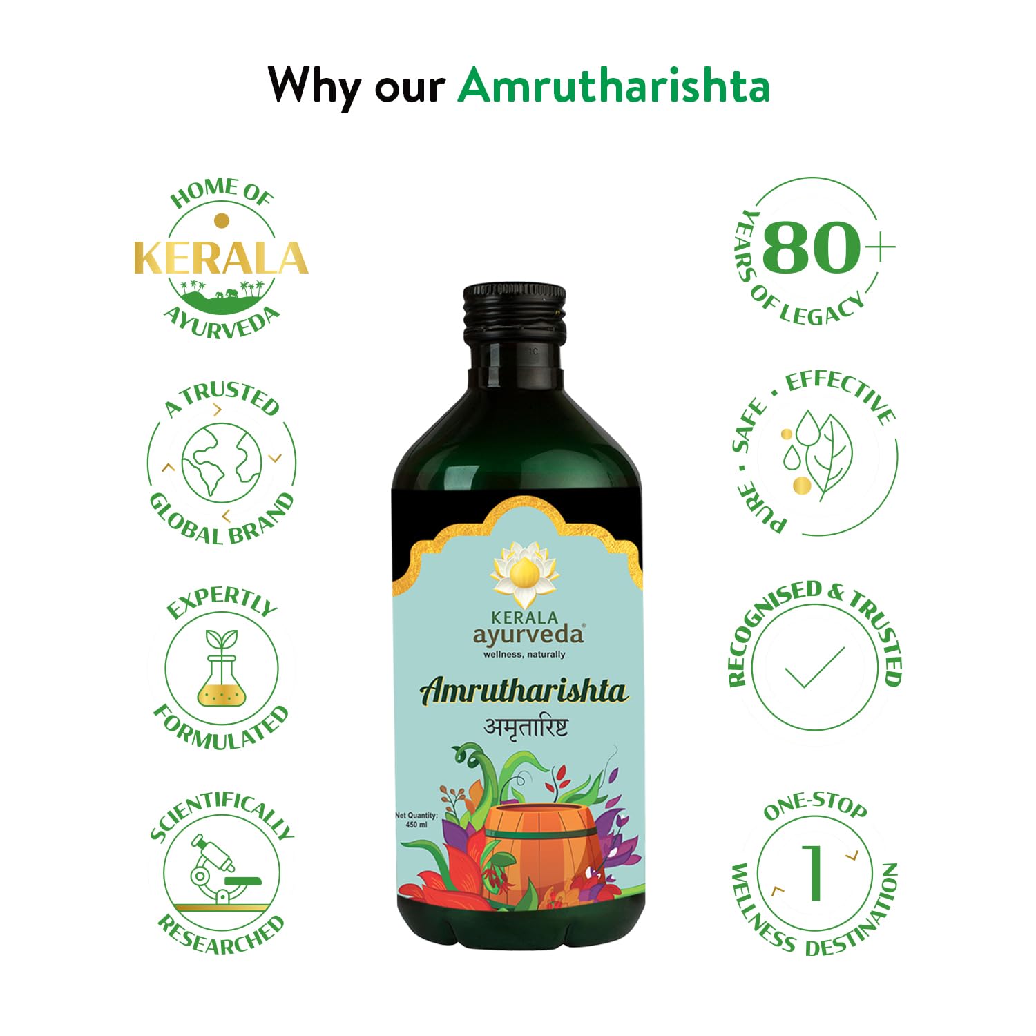 Kerala Ayurveda Amrutharishta 450 ml – view 5