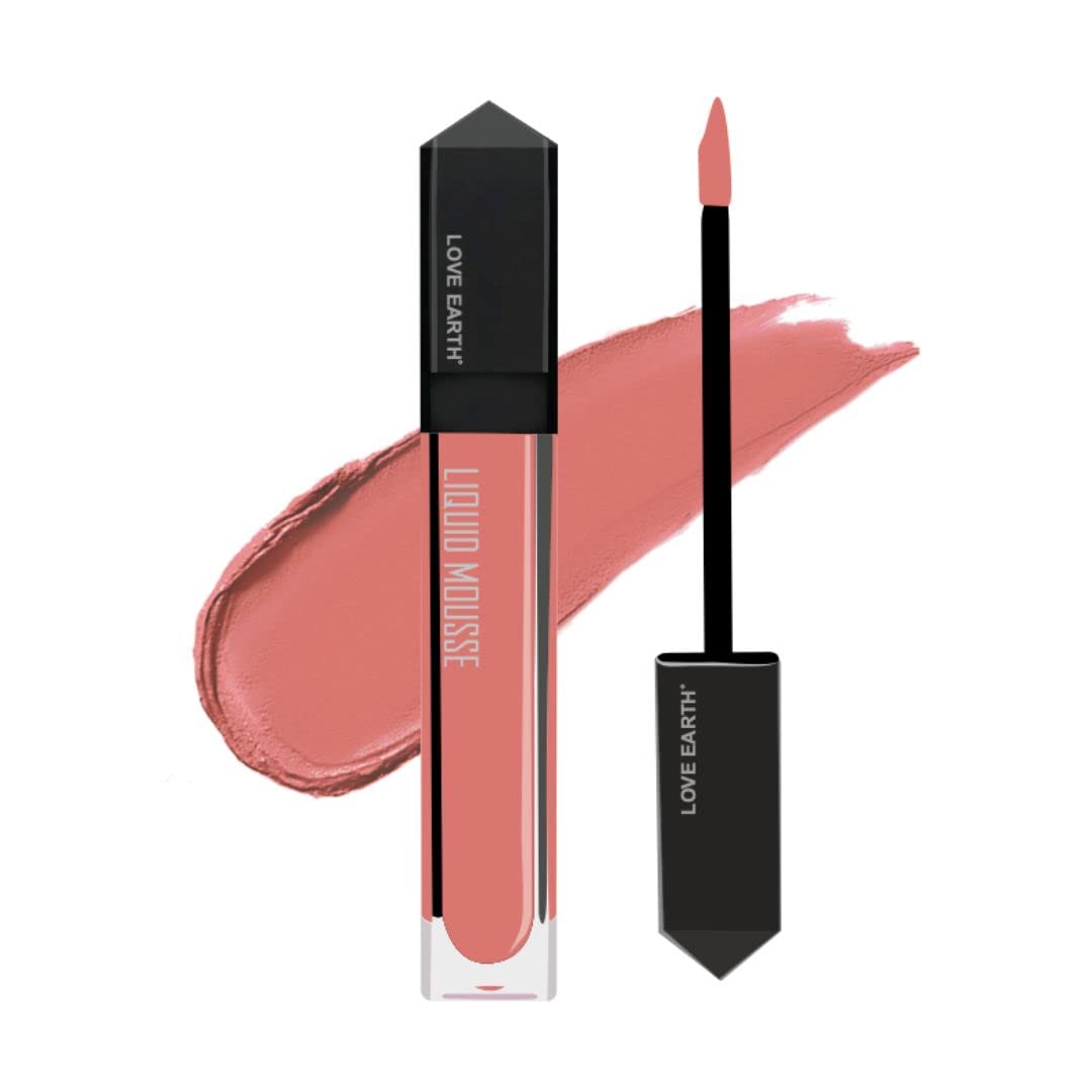 Pink Lady matte liquid lipstick with Love Earth applicator tube