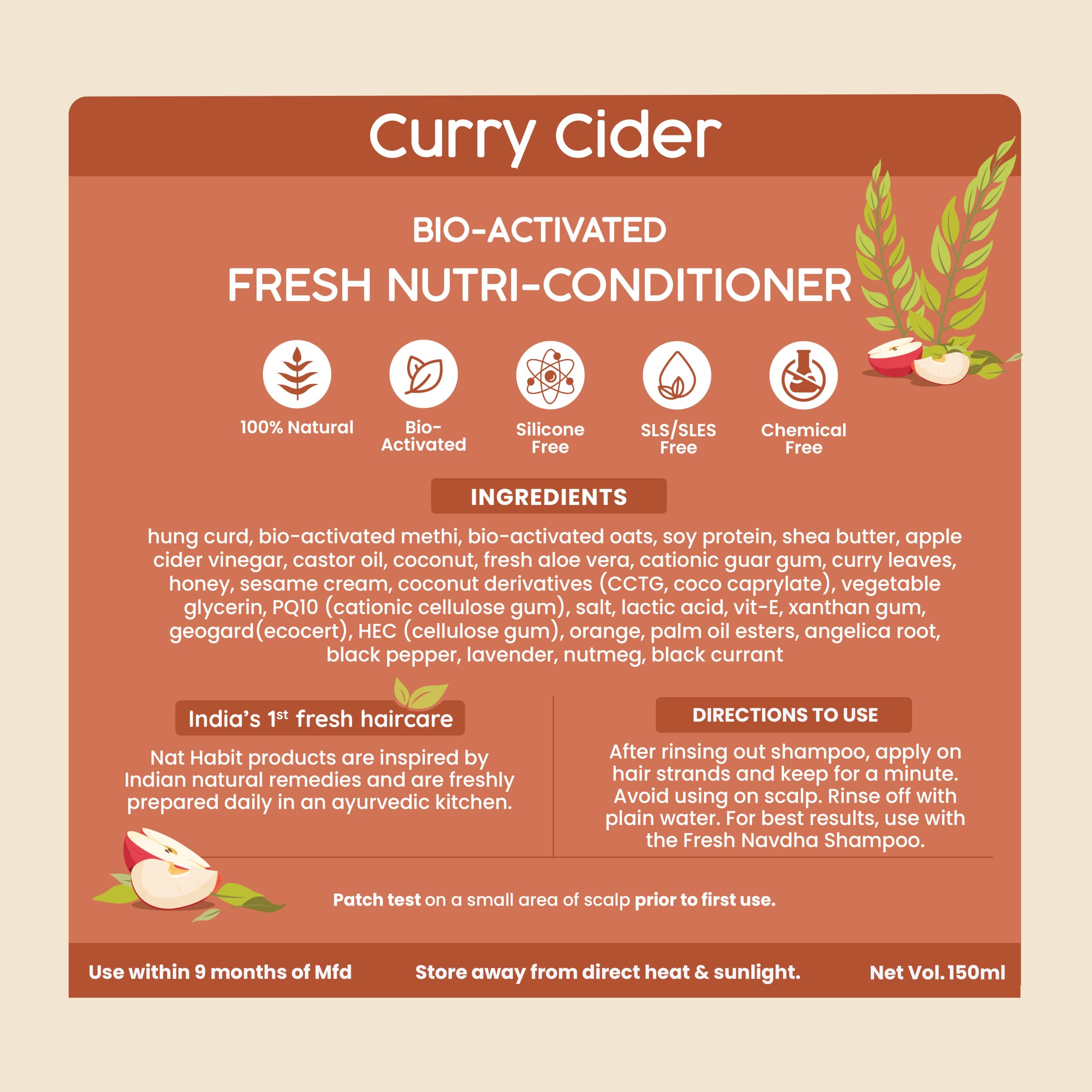 Nat Habit Curry Cider Shampoo & Conditioner for Women & Men – view 2