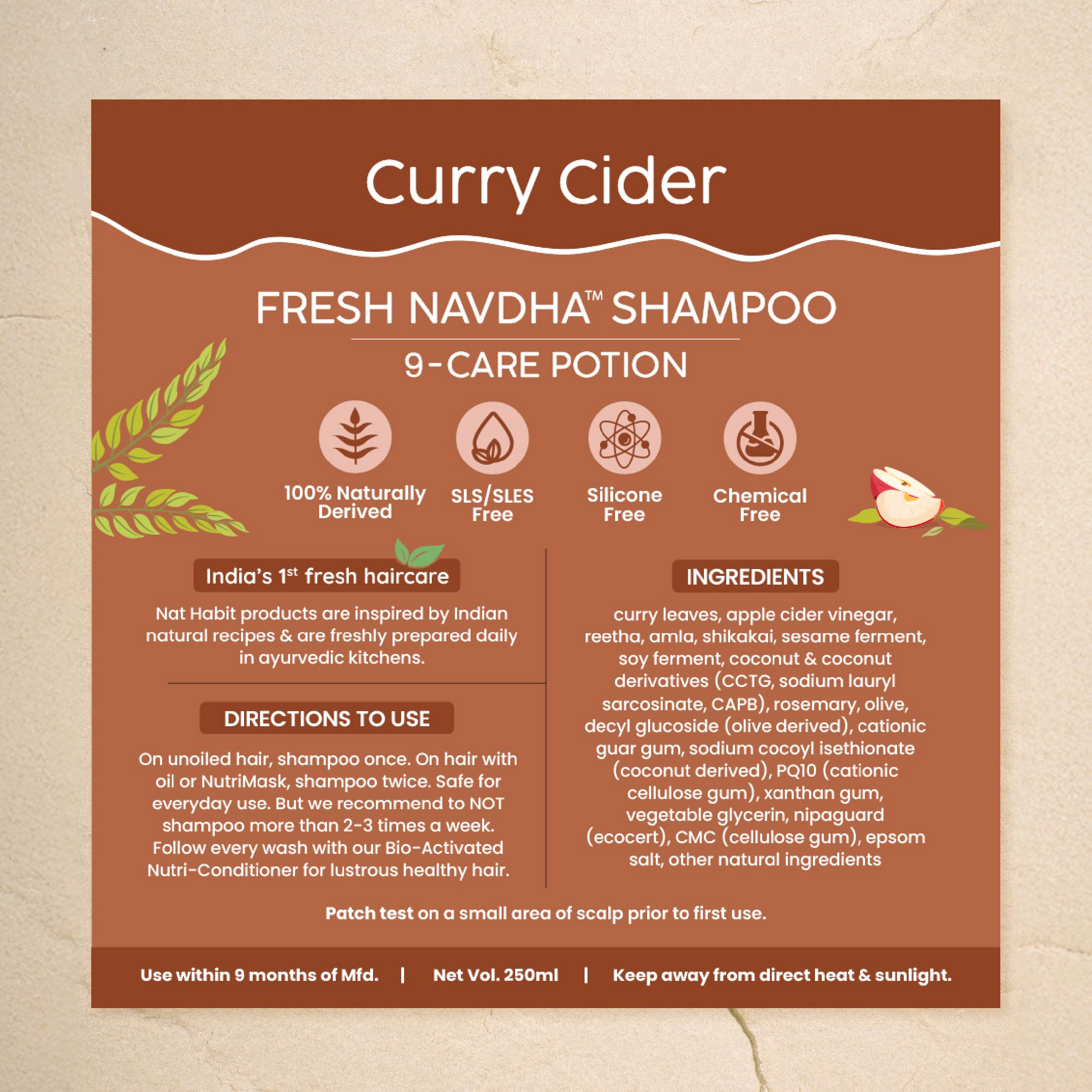 Nat Habit Curry Cider Shampoo & Conditioner for Women & Men – view 6