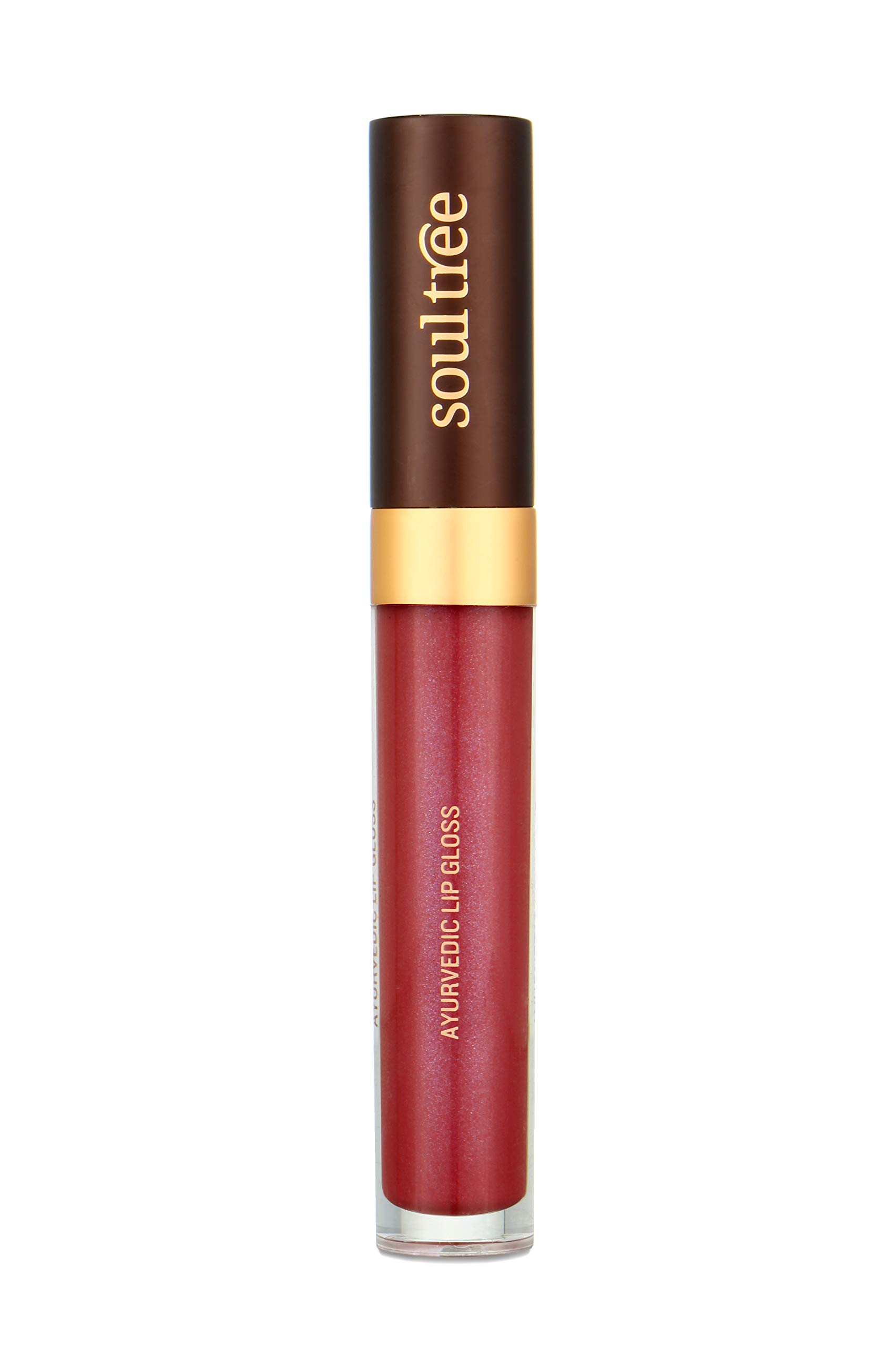 Lush Berry SoulTree lip gloss tube with glossy berry shade