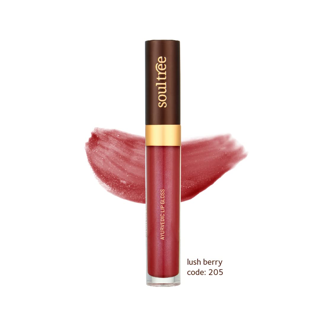 SoulTree Ayurvedic Lip Gloss - Lush Berry Colour(205), 5 g – view 2
