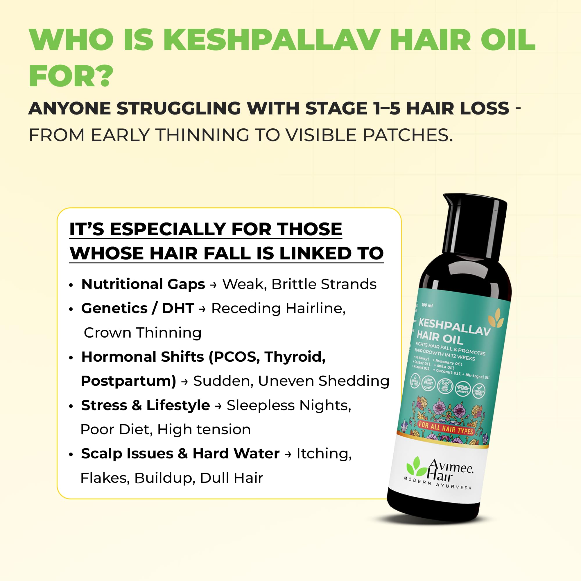 Avimee Herbal Keshpallav Hair Oil for Hair Growth – view 6