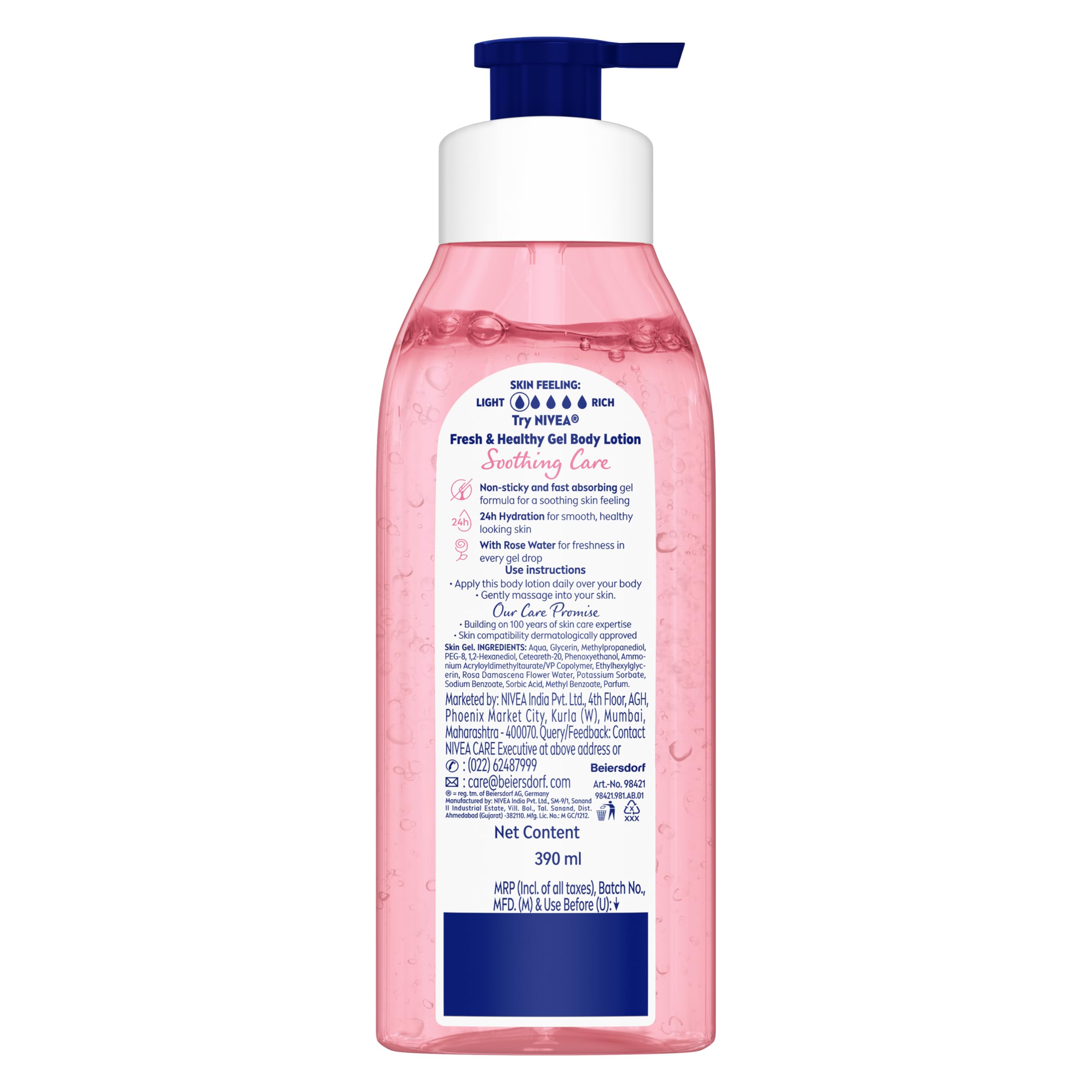 NIVEA Gel Body Lotion 390 ml – view 7