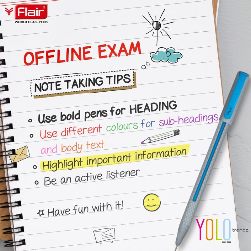 FLAIR Yolo Trendz Ball Pen Pack – view 5