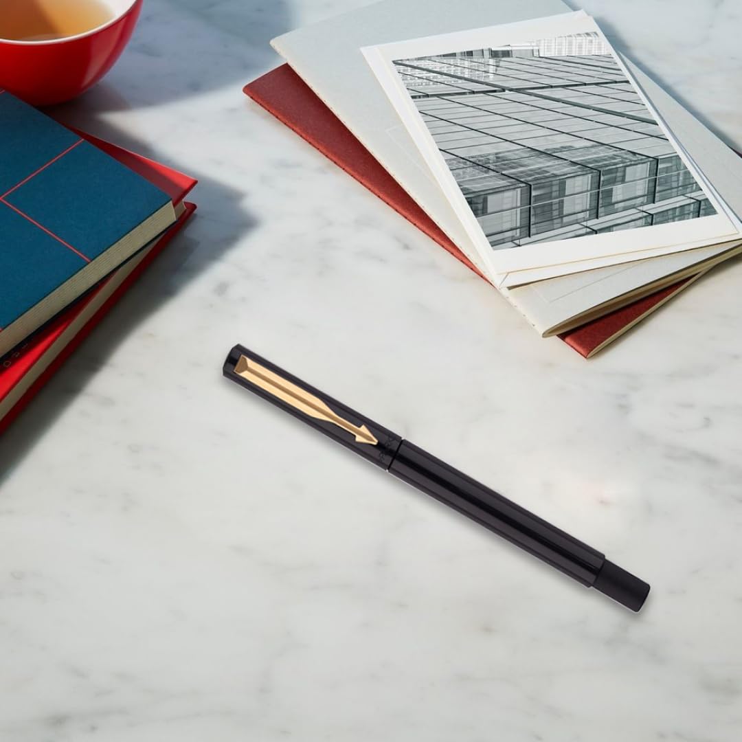 Parker Vector Standard Gold Trim Roller Ball Pen – view 6