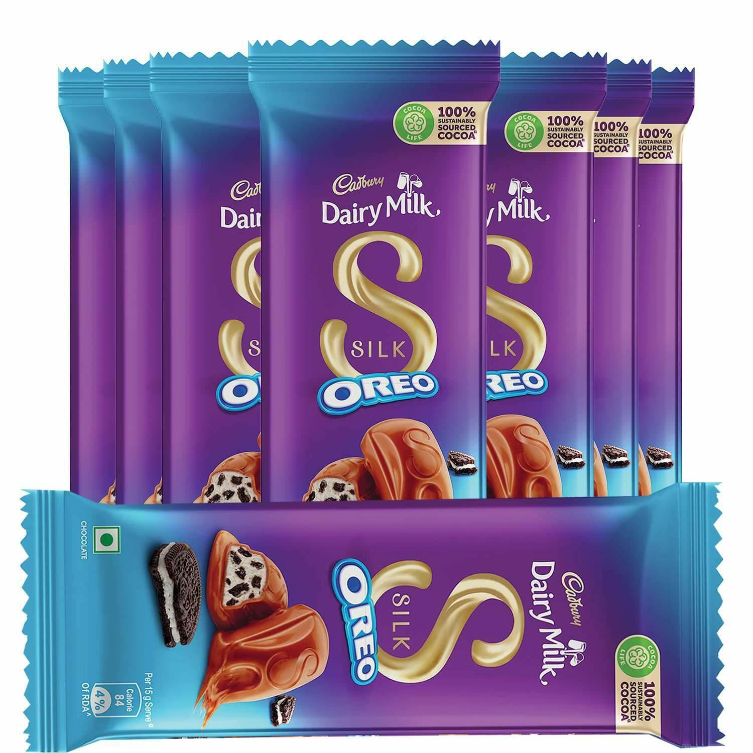 Cadbury Dairy Milk Silk Oreo Chocolate Bar, 60G X 8 Pcs – view 1