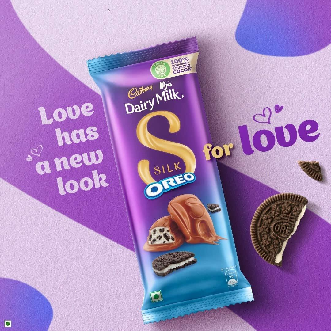 Cadbury Dairy Milk Silk Oreo Chocolate Bar, 60G X 8 Pcs – view 2