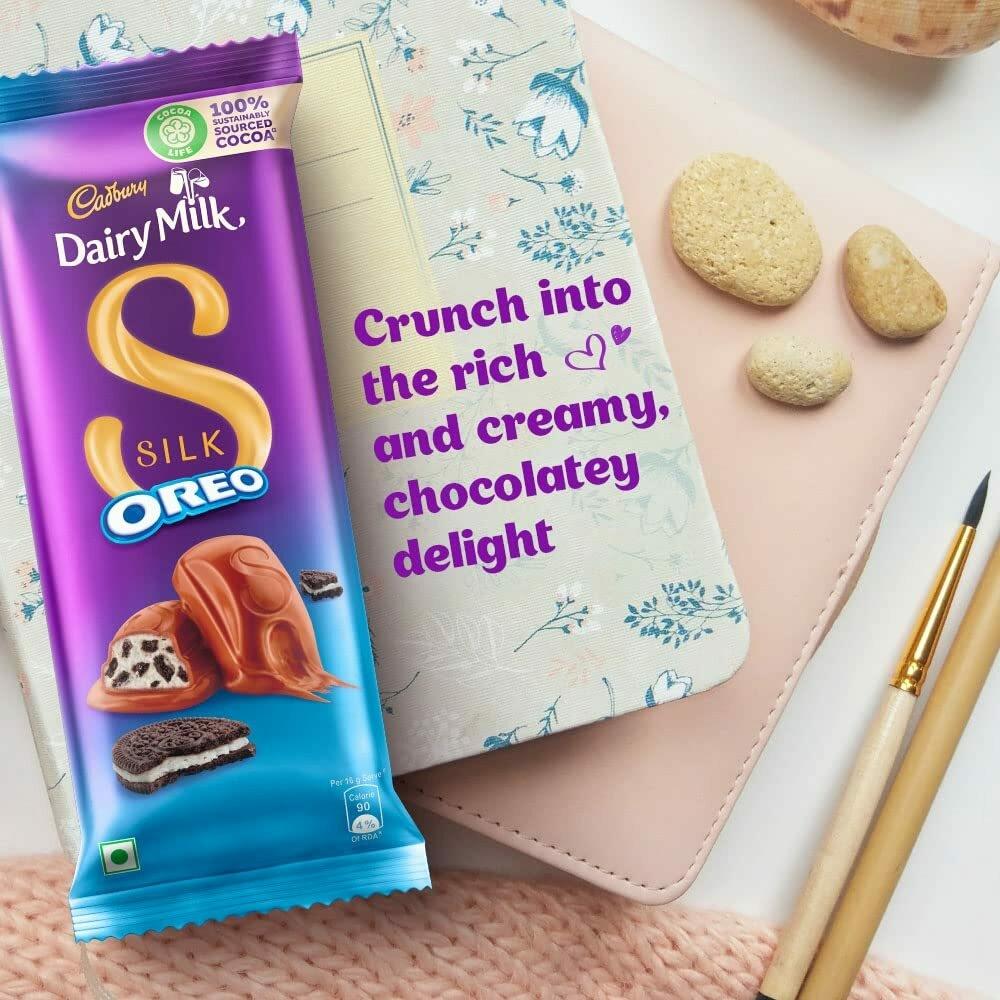 Cadbury Dairy Milk Silk Oreo Chocolate Bar, 60G X 8 Pcs – view 4