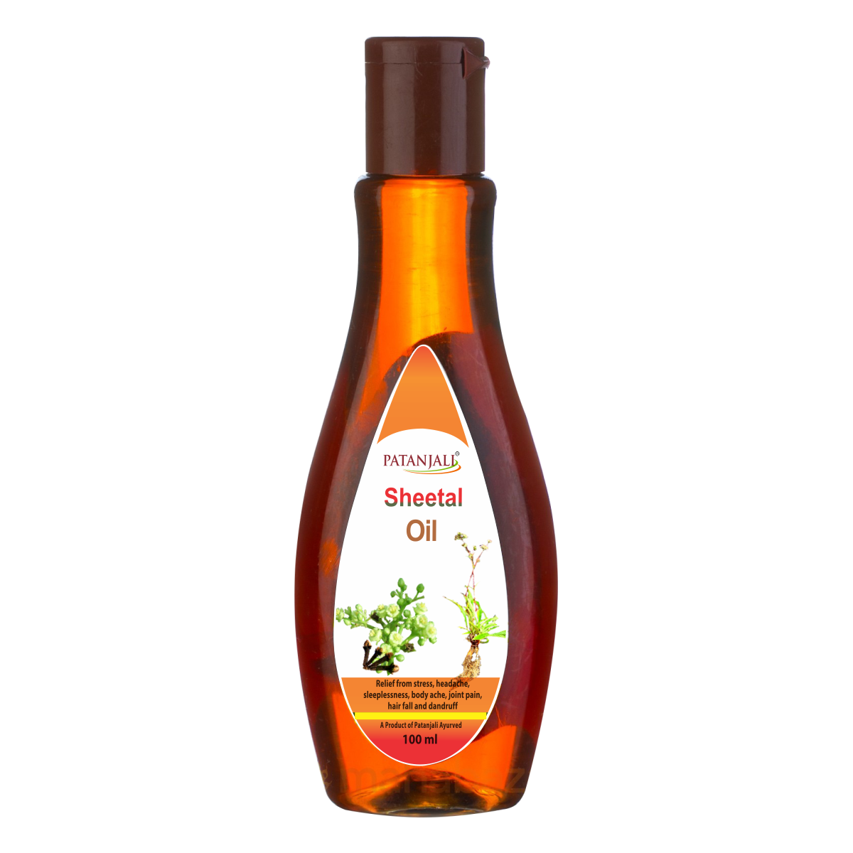 Patanjali Sheetal Hair Oil pack with two 100 ml bottles