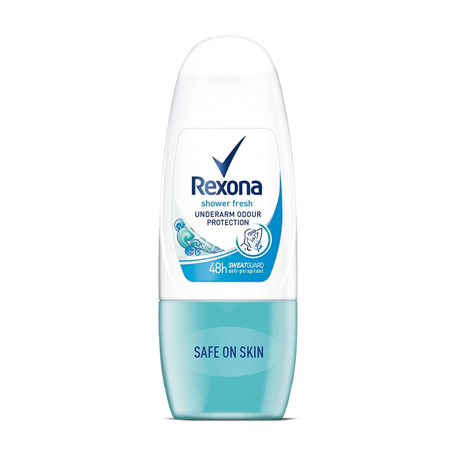 Rexona Shower Fresh musk roll on deodorant bottle 25 ml