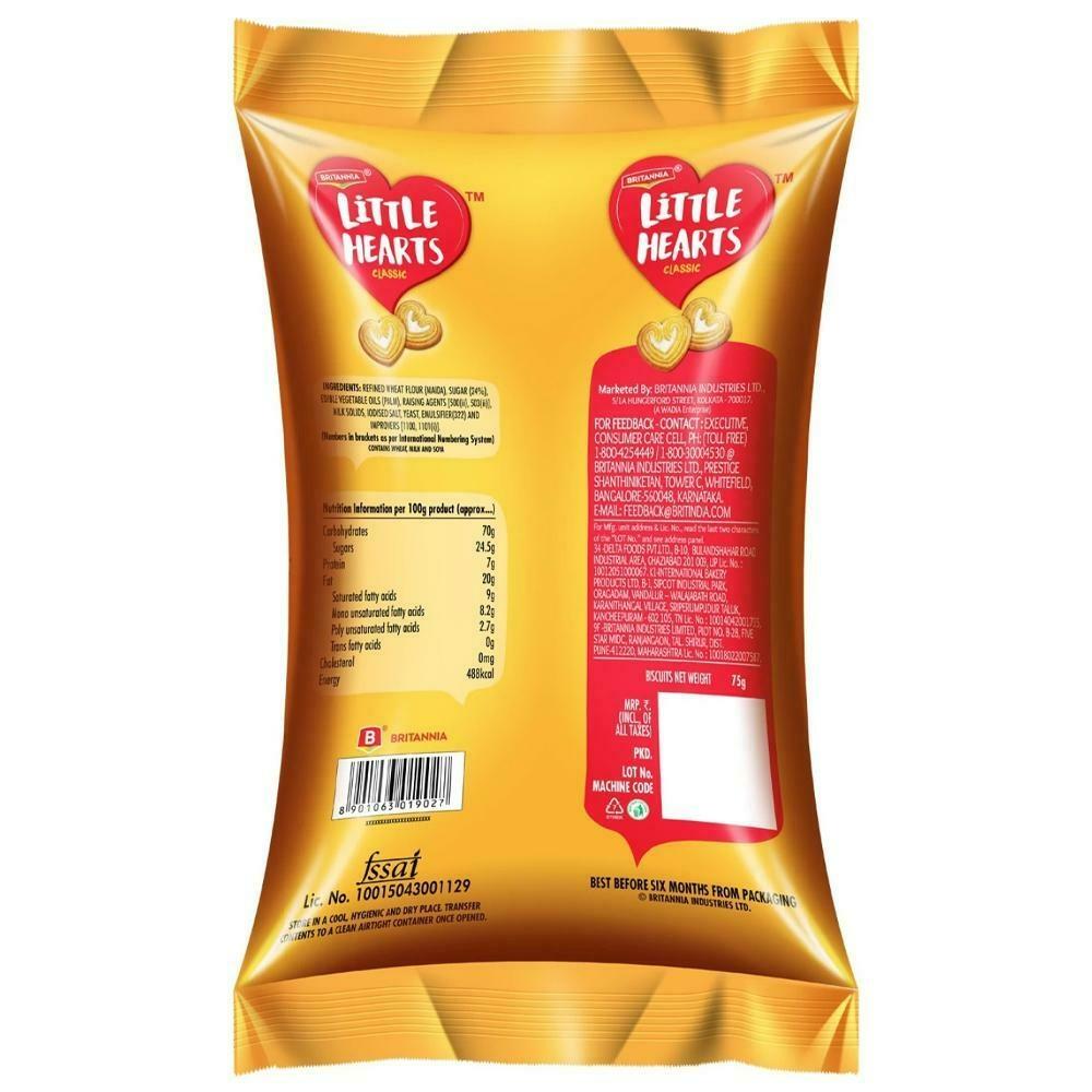Britannia Classic Little Hearts Biscuits 75 G – view 2
