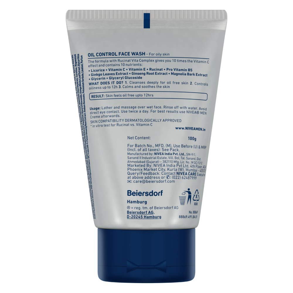 NIVEA MEN Oil Control Face Wash 100 g – view 8