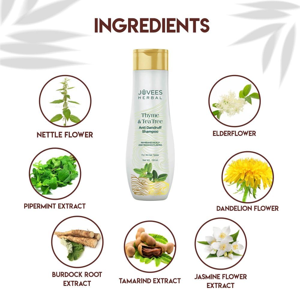 Jovees Herbal Thyme & Tea Tree Anti Dandruff Shampoo – view 4