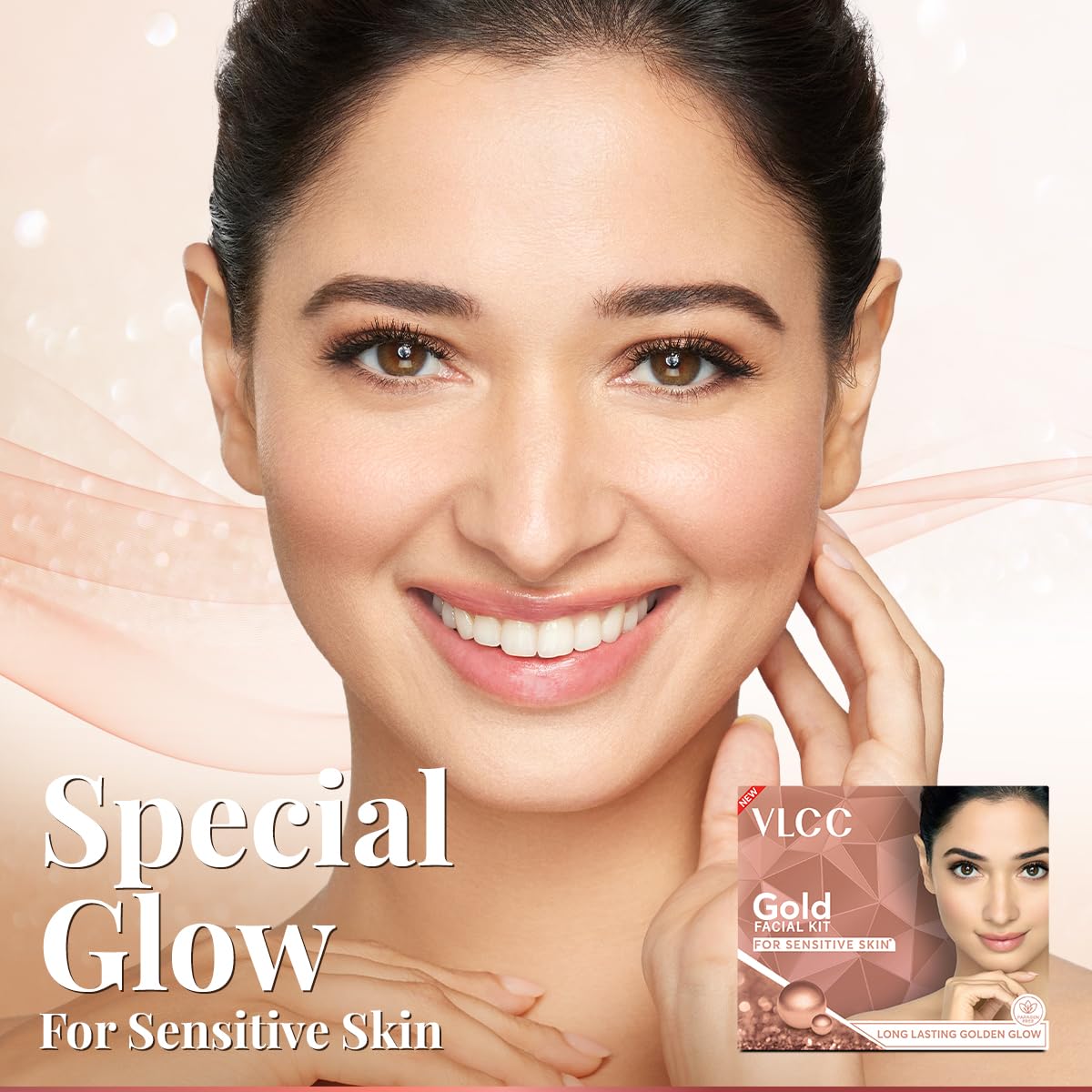 VLCC Gold Facial Kit for Sensitive Skin - 60g – view 3
