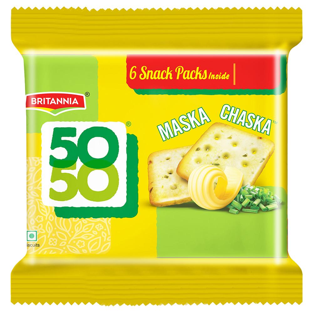 Britannia Maska Chaska biscuit pouch 300 g front view