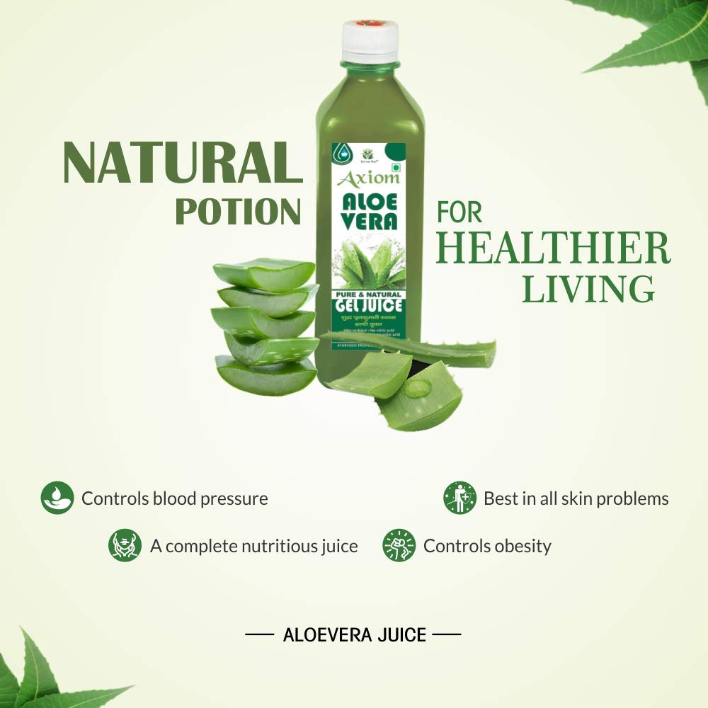 Axiom Ayurveda Aloevera Juice -1L (Pack Of 2) – view 5