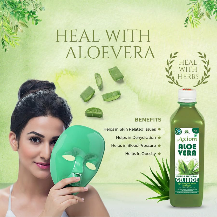 Axiom Ayurveda Aloevera Juice -1L (Pack Of 2) – view 6