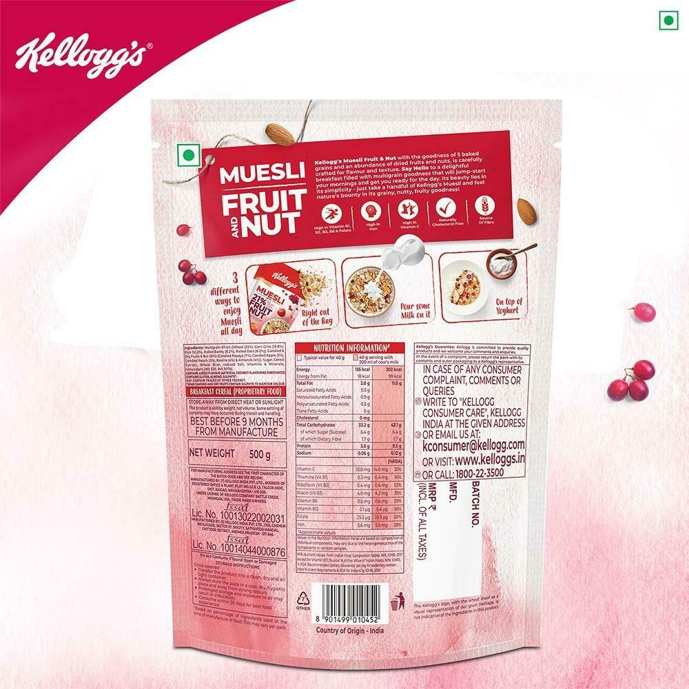Kellogg's Fruit & Nut Crunchy Muesli 500 G – view 2