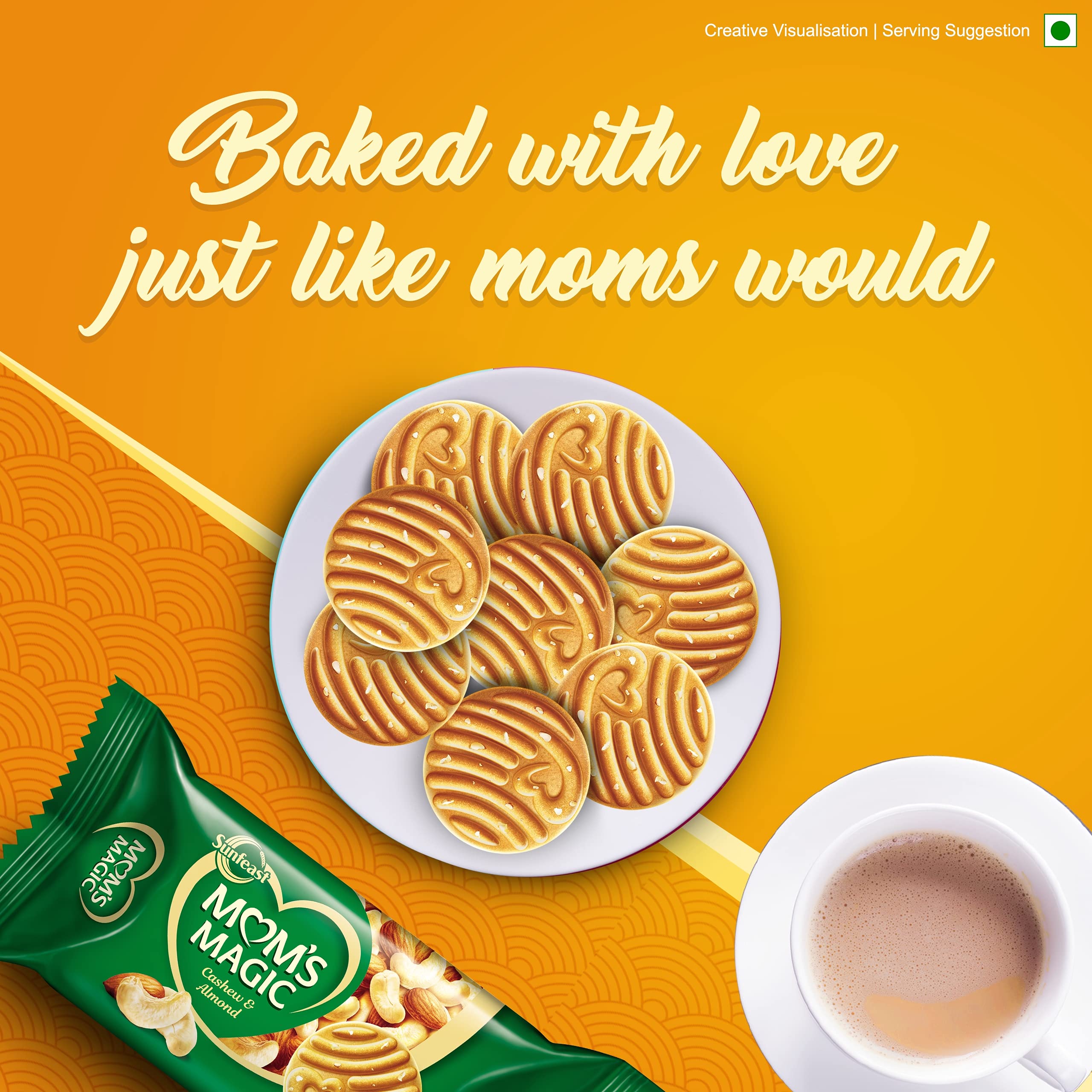 Sunfeast Mom's Magic Biscuit - Cashew & Almond, 100g Pack – view 4