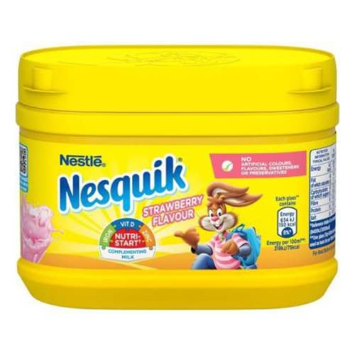 Nestle Nesquik Strawberry & Chocolate Flavour Milkshake Mix, Variety Pack, 600 g – view 7