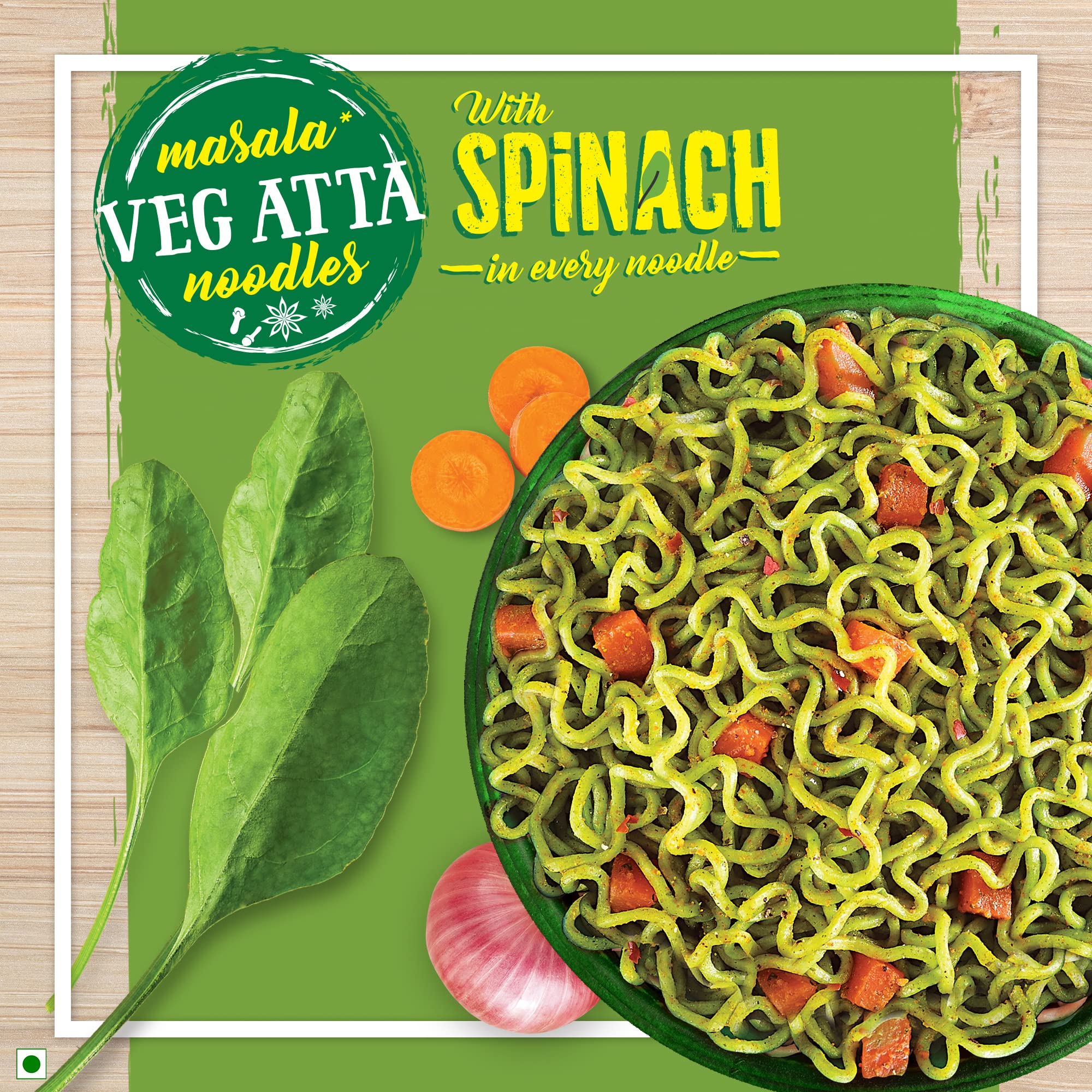MAGGI Nutri-Licious Masala Veg Atta Noodles With Spinach In Every Noodle, 72.5 Grams (Pouch) – view 6