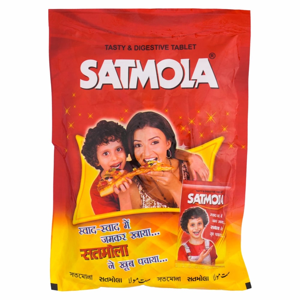 Pack of 40 Satmola digestive tablets candy bottles