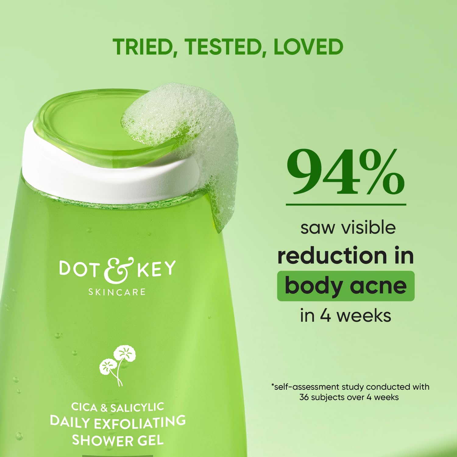Dot & Key Cica & 1% Salicylic Daily Exfoliating Shower Gel – view 3