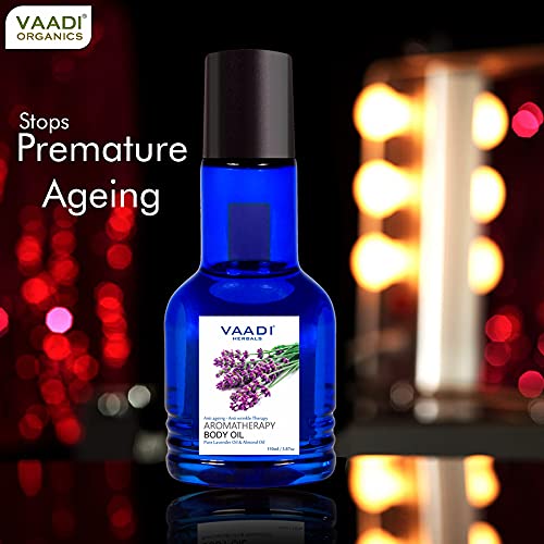 Vaadi Herbals Aromatherapy Body Oil, Lavender and Almond Oil, 110ml x 2 – view 3