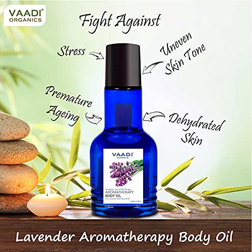 Vaadi Herbals Aromatherapy Body Oil, Lavender and Almond Oil, 110ml x 2 – view 4