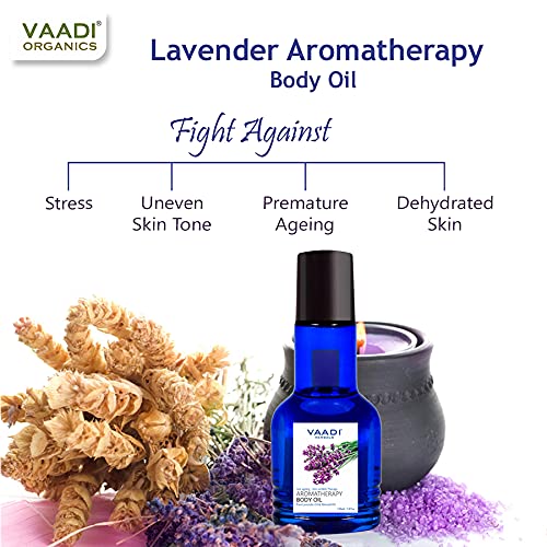 Vaadi Herbals Aromatherapy Body Oil, Lavender and Almond Oil, 110ml x 2 – view 5