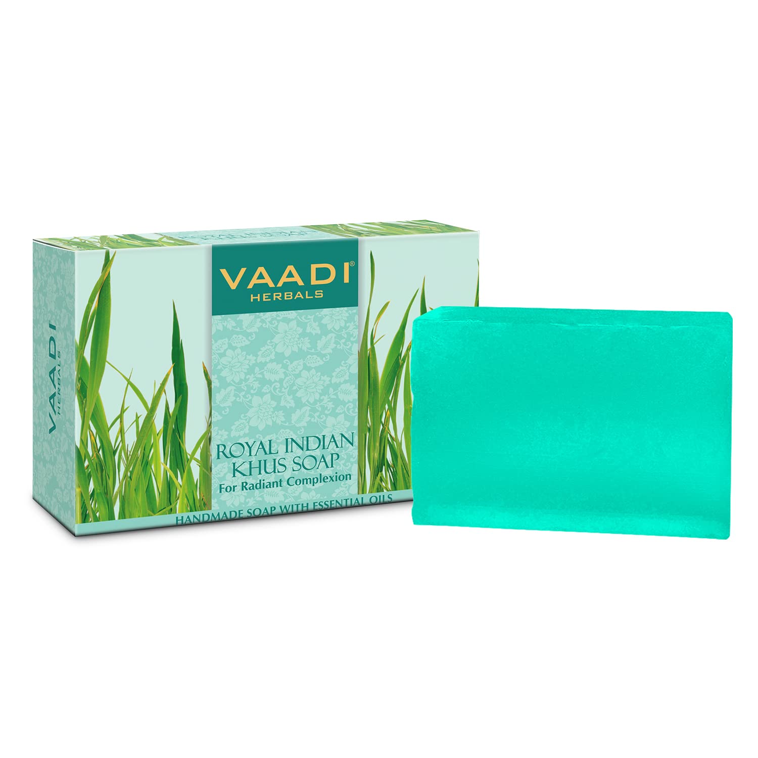 Vaadi Herbals khus soap with olive and soyabean oil 75g
