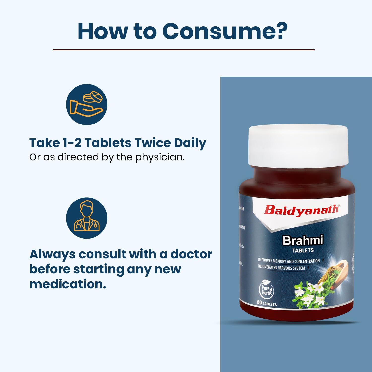 Baidyanath Brahmi Tablets - 60 Tab – view 5