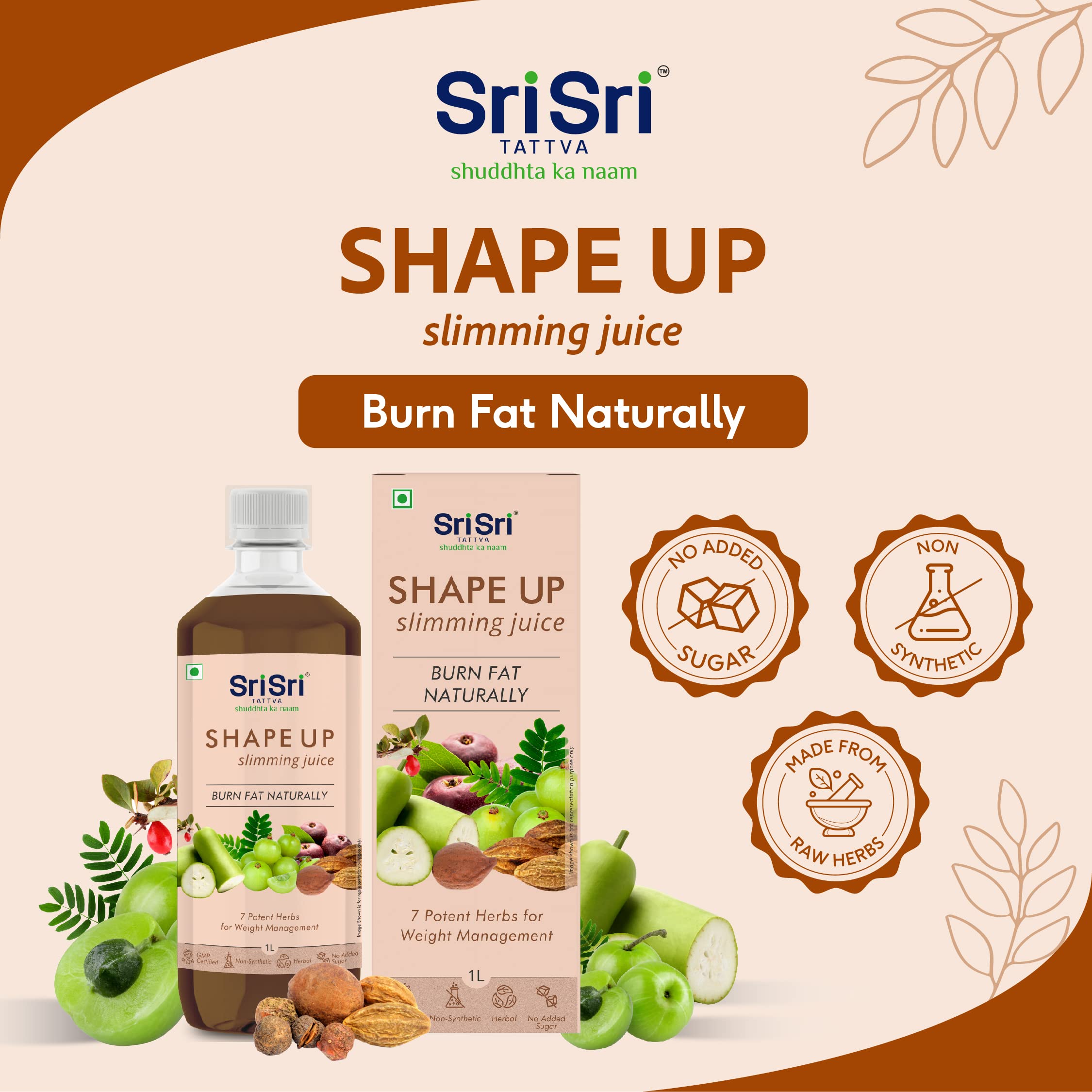 Sri Sri Tattva Shape Up Slimming Juice - Burn Fat Naturally – view 2