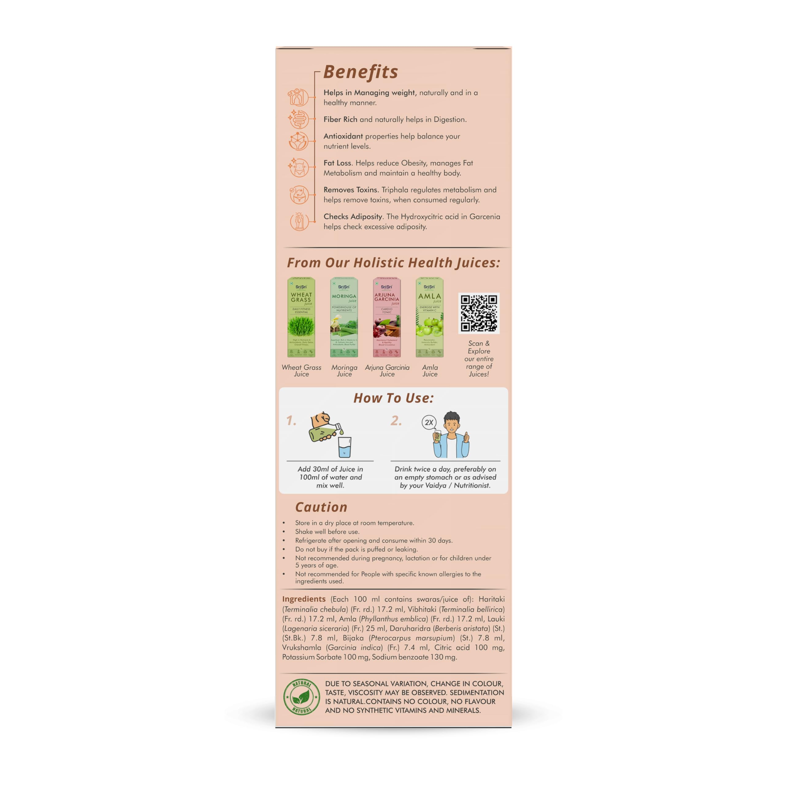 Sri Sri Tattva Shape Up Slimming Juice - Burn Fat Naturally – view 8