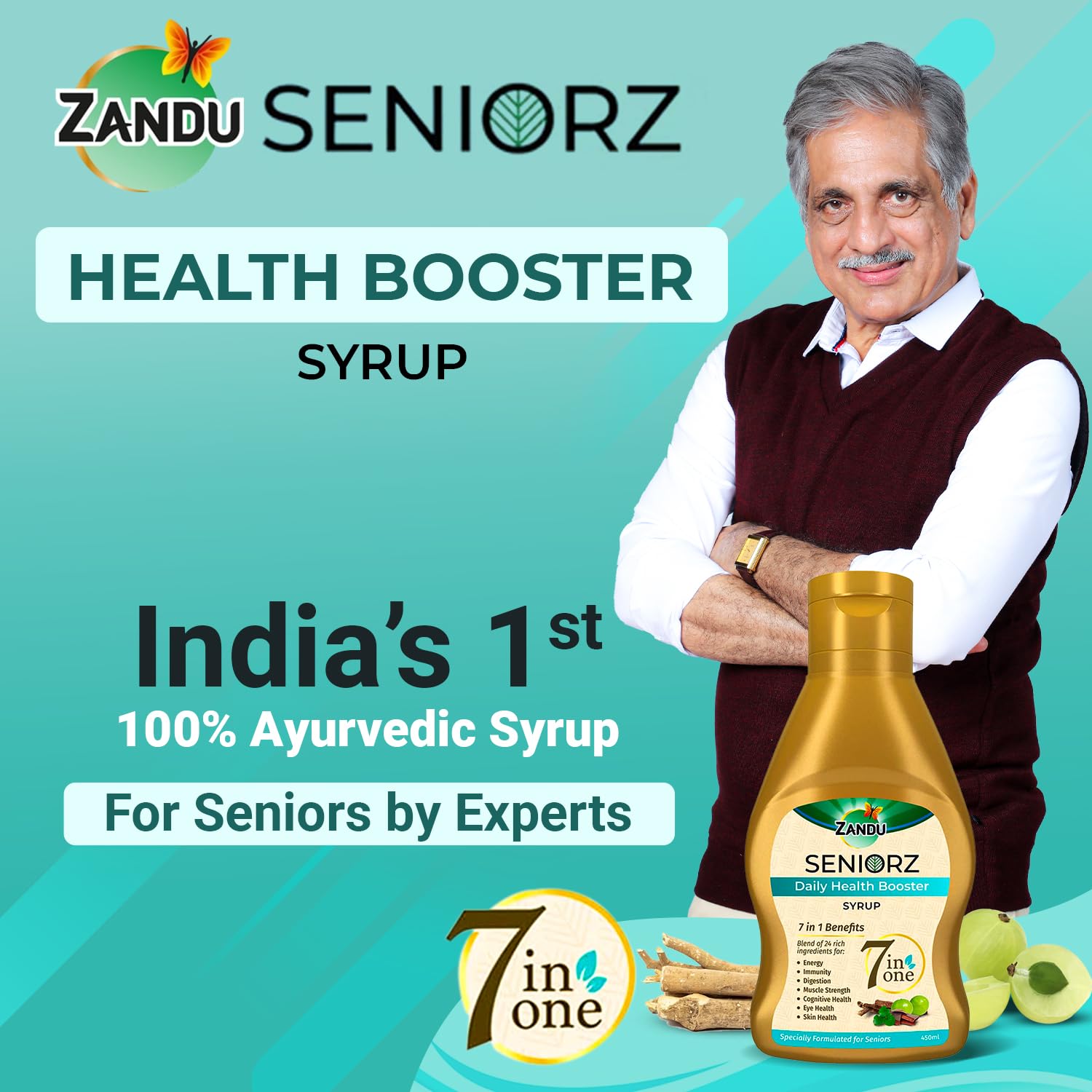 Zandu Seniorz Daily Health Booster Syrup – view 3