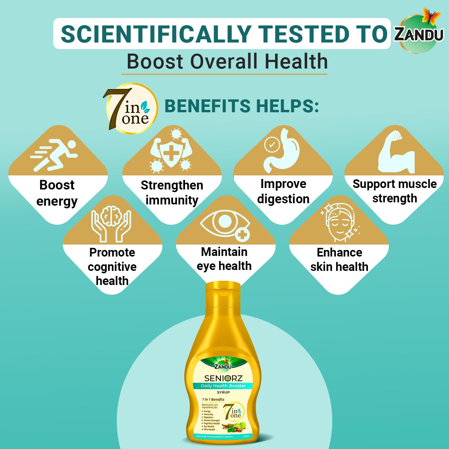 Zandu Seniorz Daily Health Booster Syrup – view 4