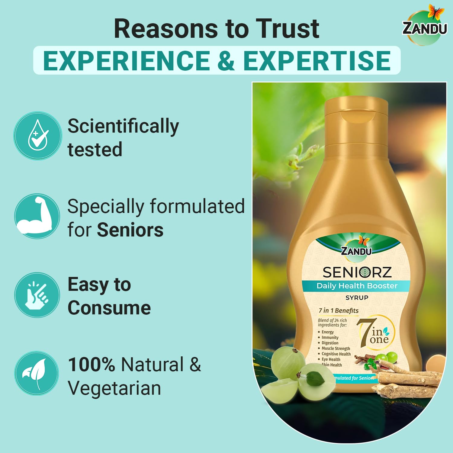 Zandu Seniorz Daily Health Booster Syrup – view 6
