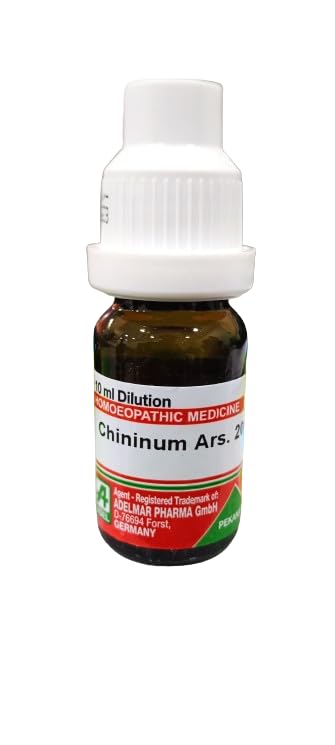 Front view of ADEL Chininum Ars Dilution 200 bottle