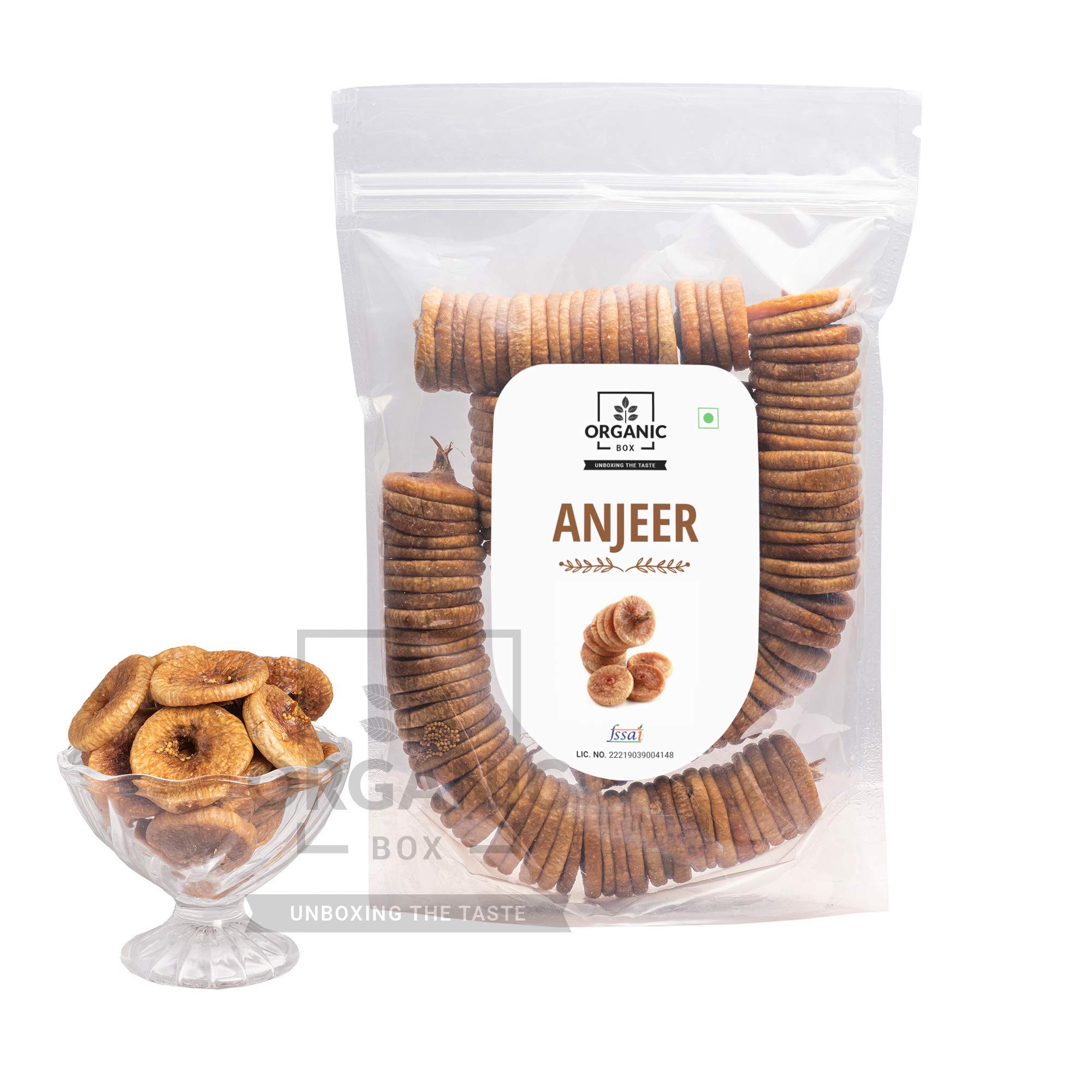 Organic Box Afghani Anjeer Figs - Afghanistan Dry Anjir (Dried Figs) Dry Fruits for body mass loss, Good for Physical Health, Increases Immunity and Purify the Blood (1 Kg) - Raksha bandhan / Rakhi Gift Pack – view 3