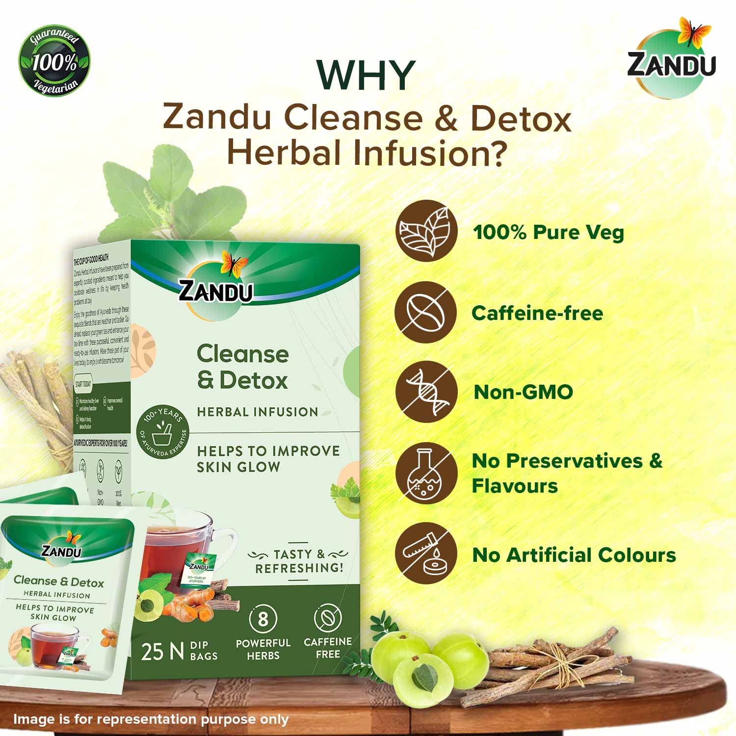 Zandu Cleanse & Detox Herbal Infusion: Use This Tea Bag To Give Your Body The Gift Of Good Health – view 4
