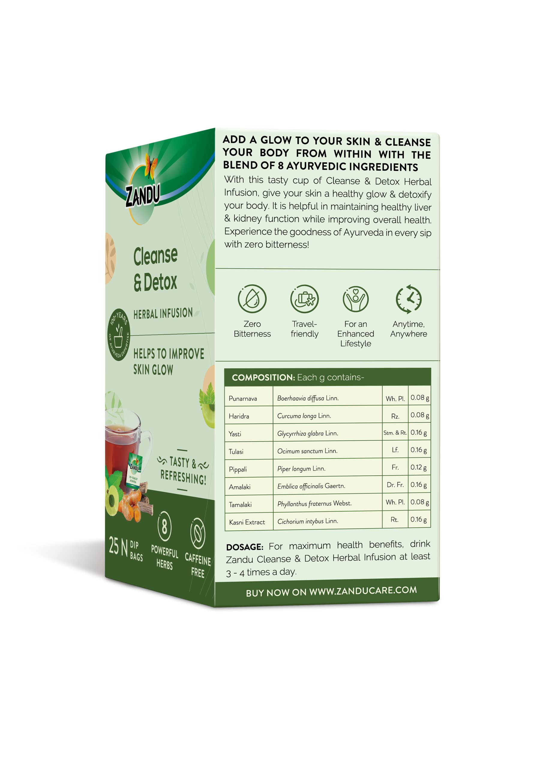 Zandu Cleanse & Detox Herbal Infusion: Use This Tea Bag To Give Your Body The Gift Of Good Health – view 8