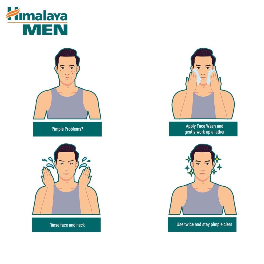 Himalaya Men Pimple Clear Neem Face Wash, 50ml – view 6