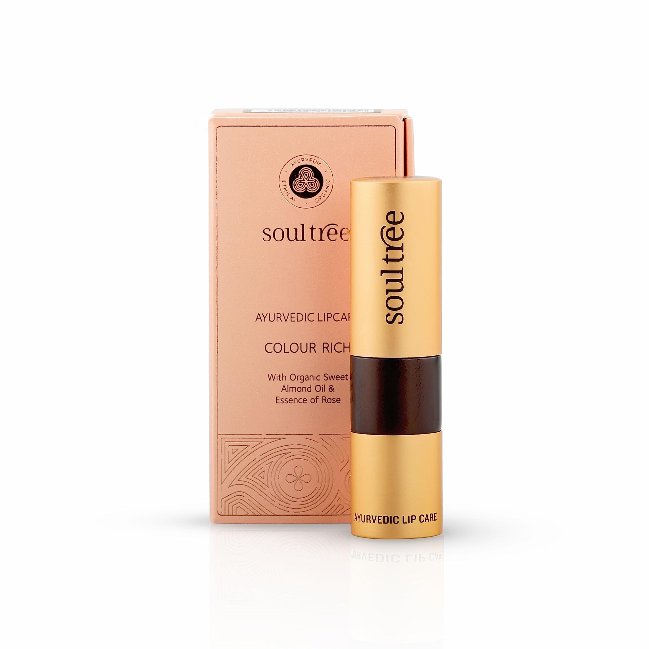 SoulTree Ayurvedic Lipstick - Colour Deep Blush 820, 4gm – view 2