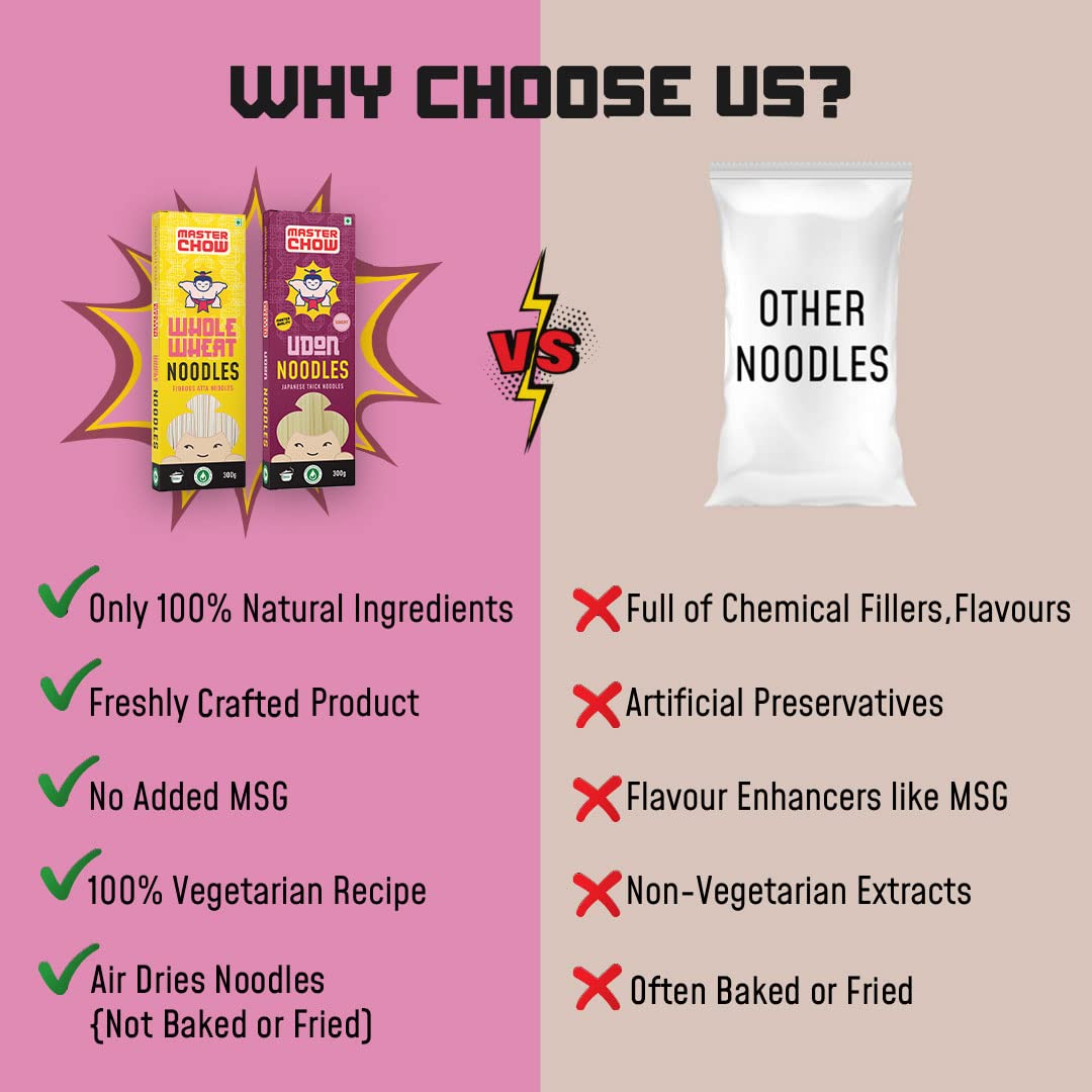 MasterChow Healthy Atta Noodle Pack of 2 - Made with 100% Organic Atta – view 9