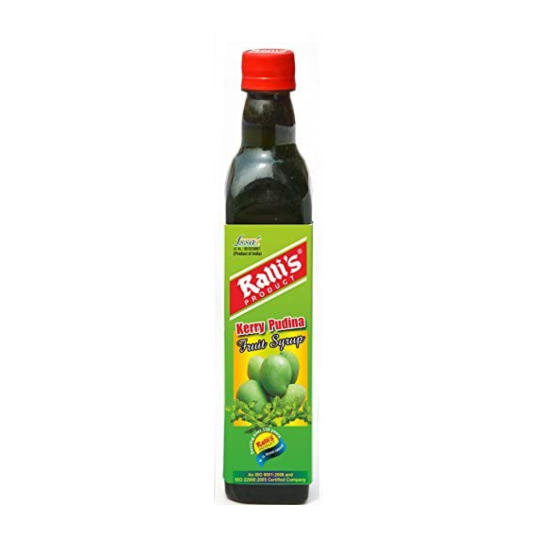 RALLIS Kerry Pudina fruit syrup bottle 500 ml front view
