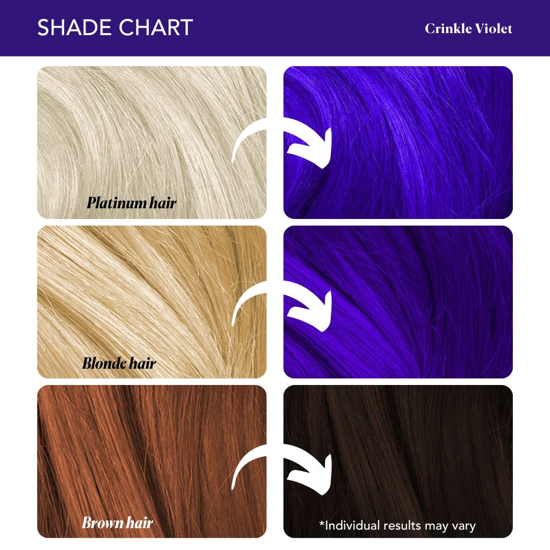 Paradyes Semi-permanent Crinkle Violet DIY Conditioner Based Hair Colour 120 gm and Lighten Up! Bleach Pack 30 Vol. for all Hair Types – view 7