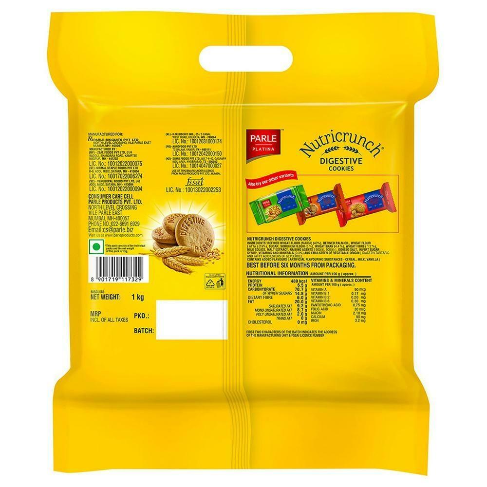 Parle Platina Nutricrunch Digestive Cookies 1 Kg – view 2
