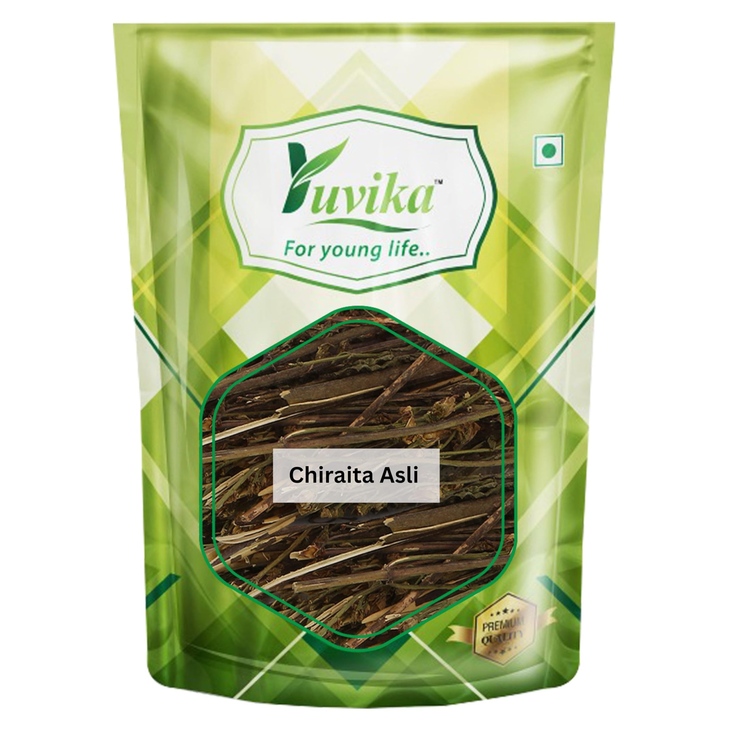 Yuvika chiraita herb pack, whole form, 100 gram bag