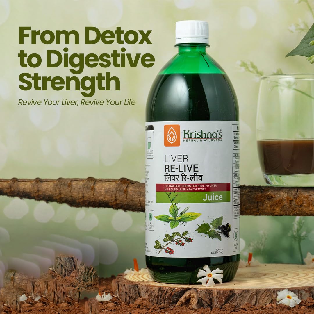 KRISHNA'S HERBAL & AYURVEDA Liver Re-Live Juice 1000 ml – view 8